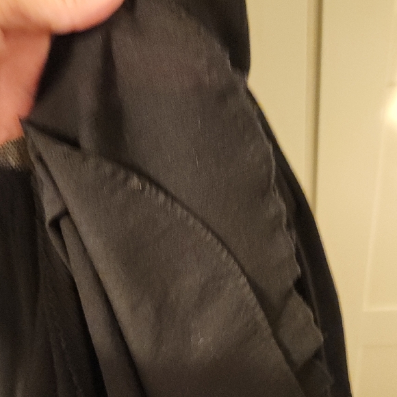 ULLA JOHNSON Smocked Black Sleeveless DRESS MIDI Sheer Back Raw Edge Women’s 8 - Picture 9 of 11